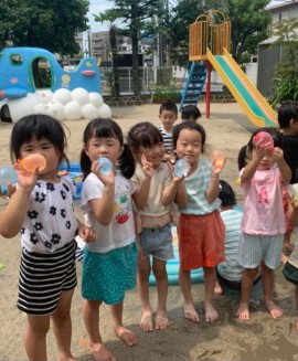 水遊び