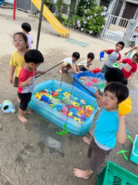 年少組　水遊び
